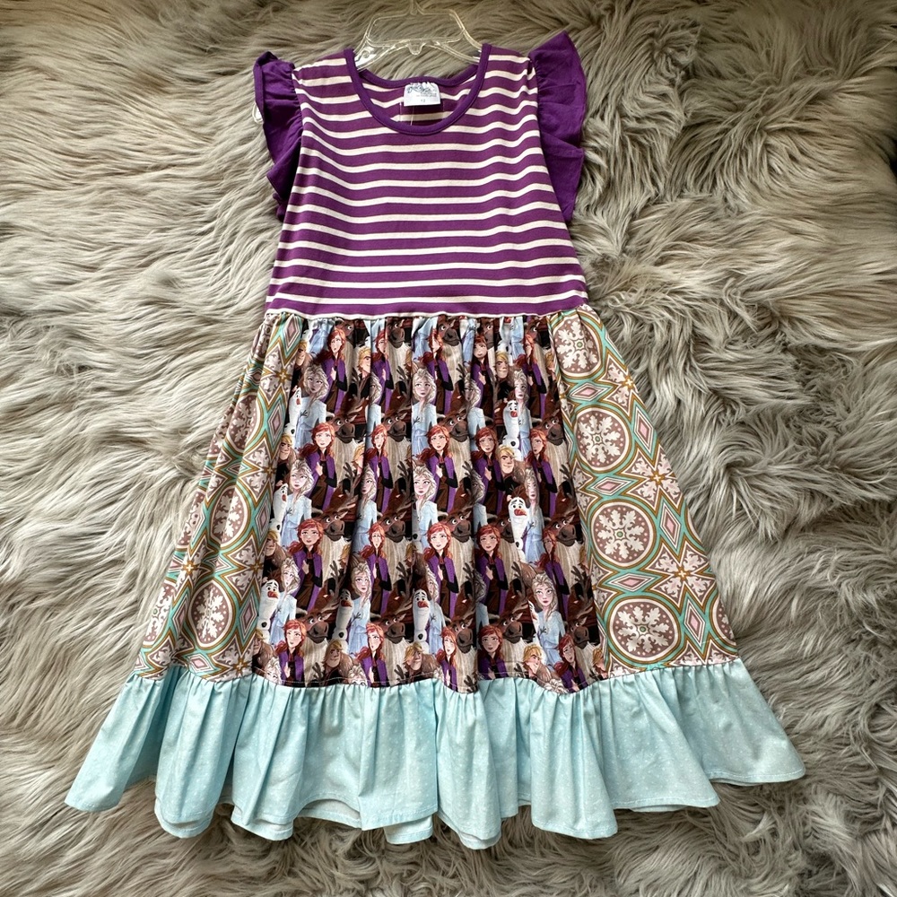 MOMI boutique Disney Frozen Elsa and Anna Dress